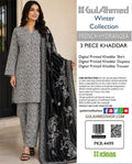 Stylish 3 Piece Khaddar Suit | Printed Shirt, Trouser & Khaddar Dupatta 🌸