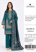 3-pc Originall Lawn Suit by Anaya