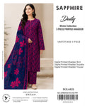 Printed Khaddar 3-Piece Suit SAPPHIRE🌸