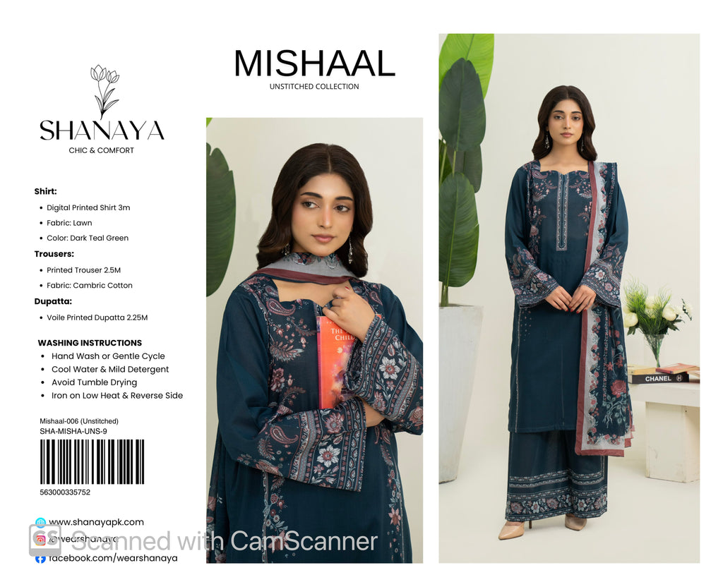 3-pc Originall Lawn Suit by Shanaya