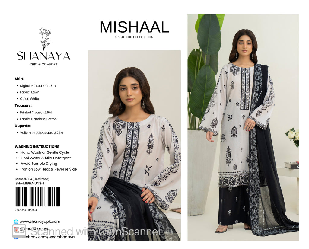 3-pc Originall Lawn Suit by Shanaya