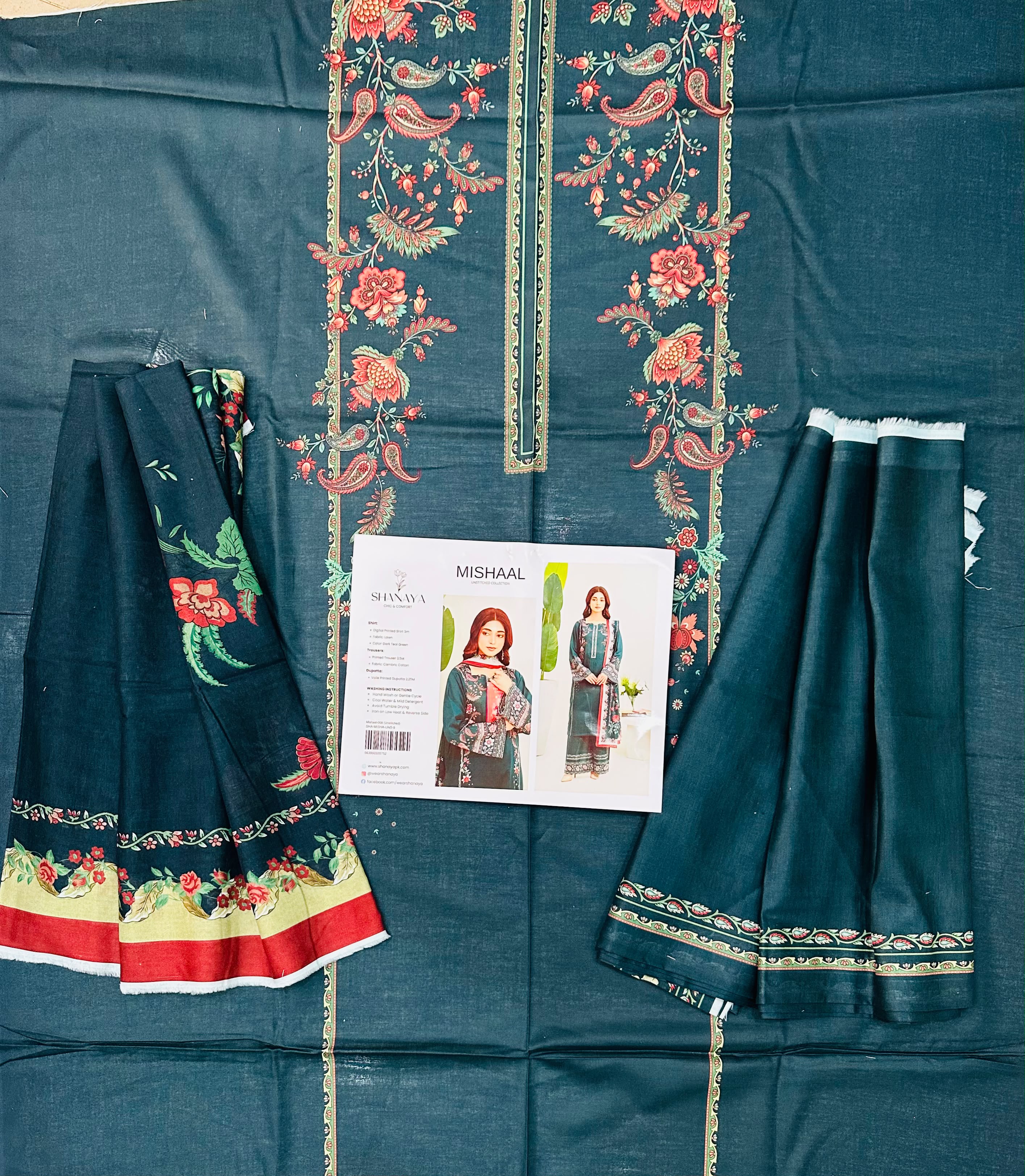 3-pc Originall Lawn Suit by Shanaya