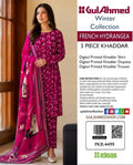 Stylish 3 Piece Khaddar Suit | Printed Shirt, Trouser & Khaddar Dupatta 🌸
