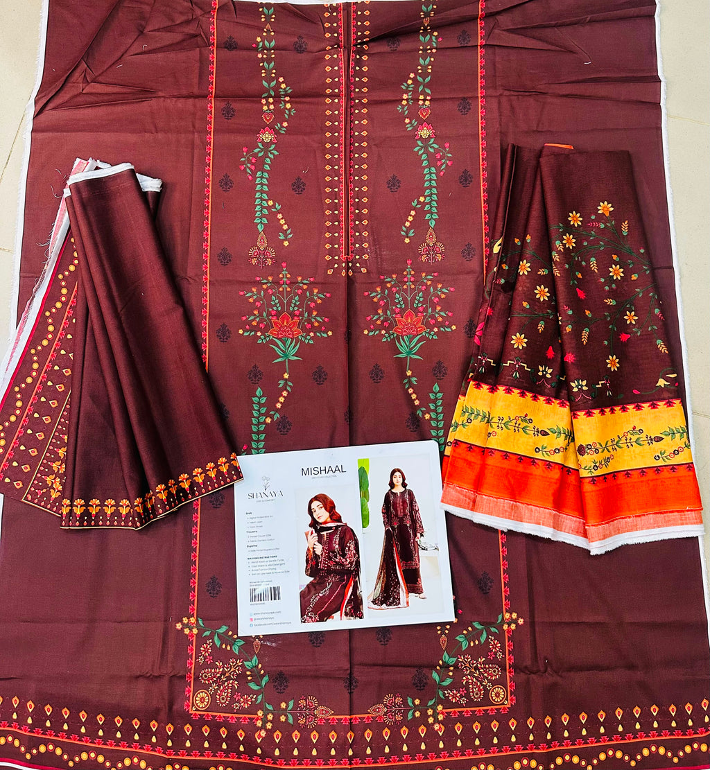 3-pc Originall Lawn Suit by Shanaya