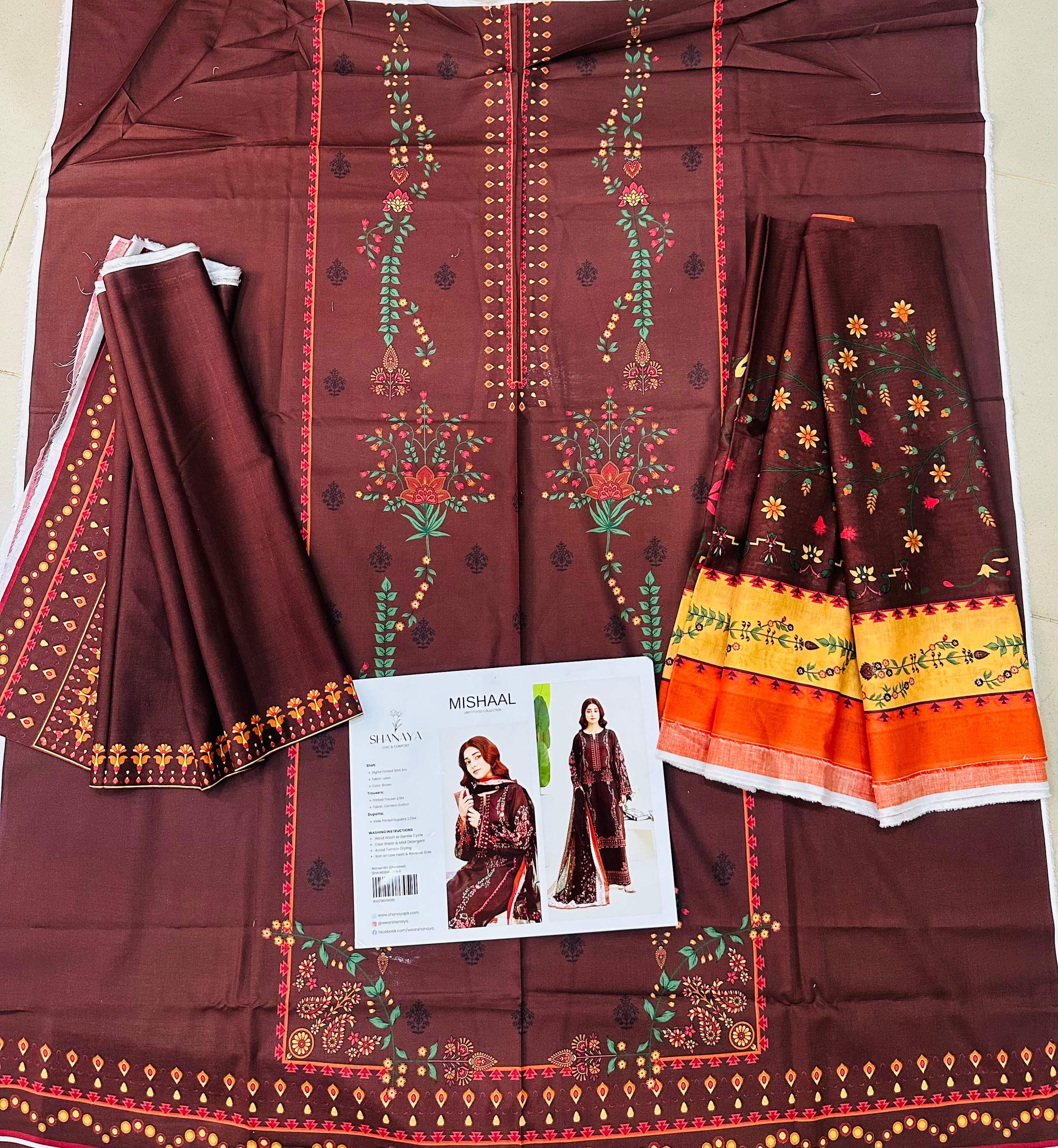 3-pc Originall Lawn Suit by Shanaya
