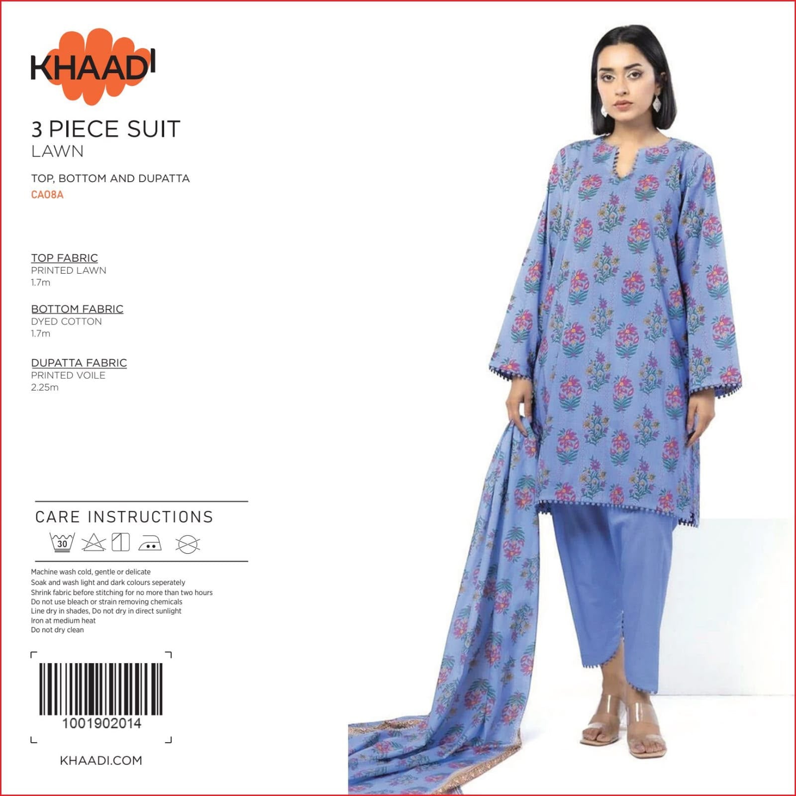 🌸 Khaadi 3-Piece Printed Lawn Suit 🌸