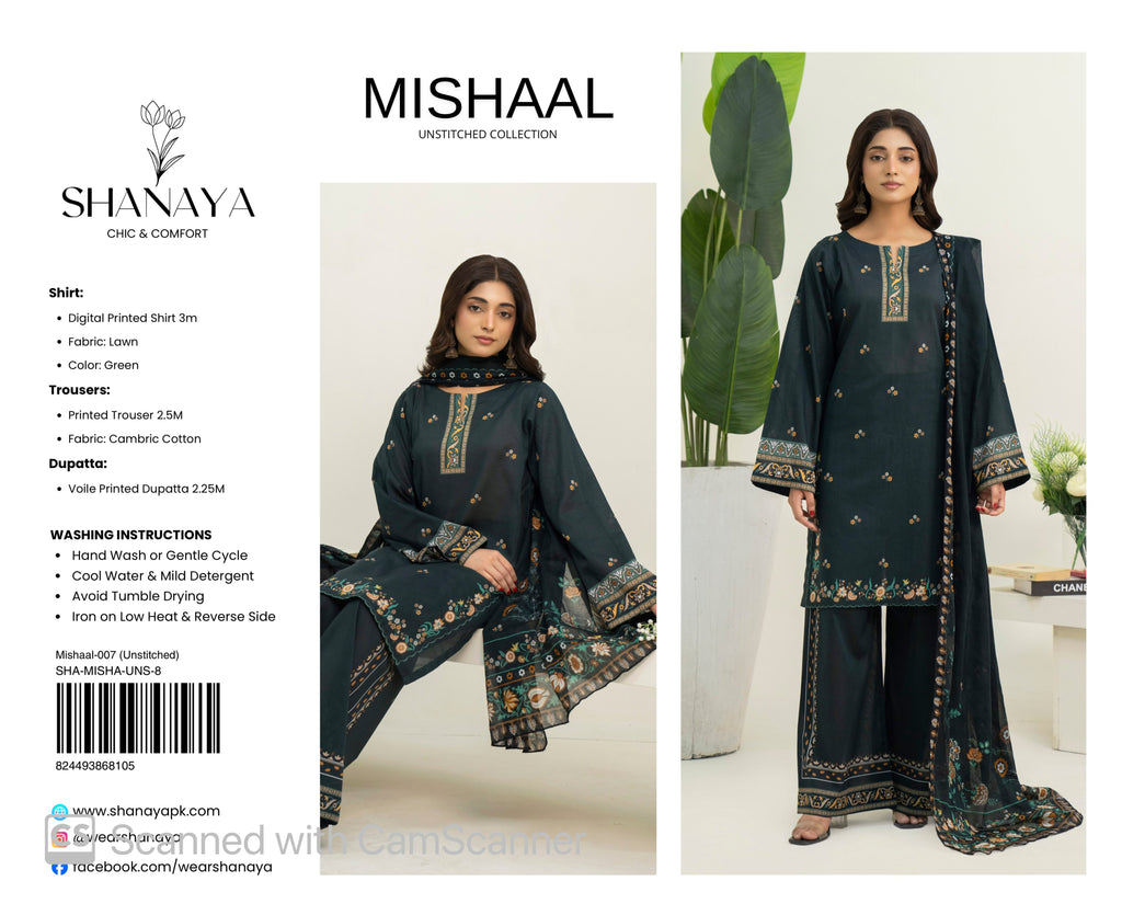 3-pc Originall Lawn Suit by Shanaya
